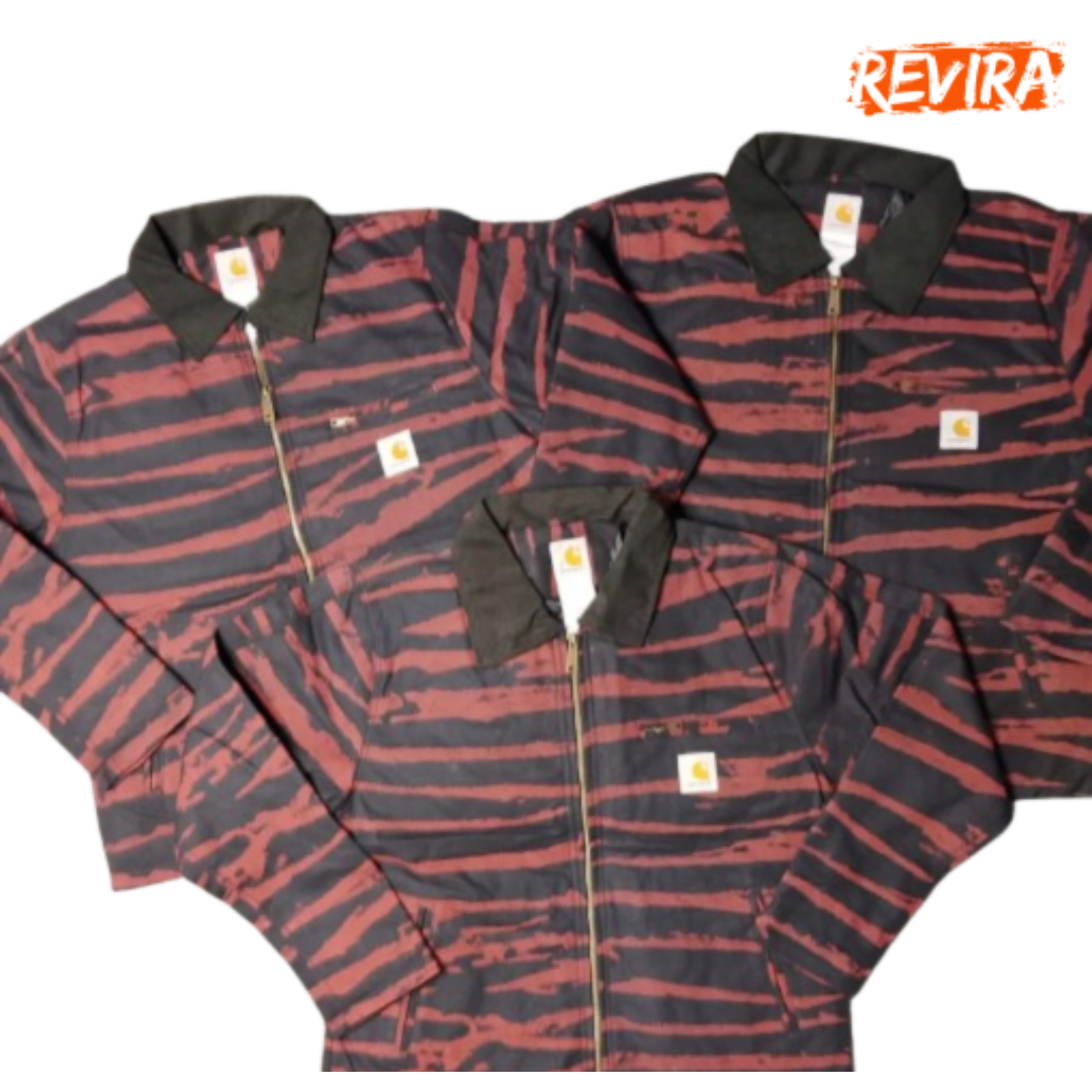 Carhartt red tiger rework style jacket