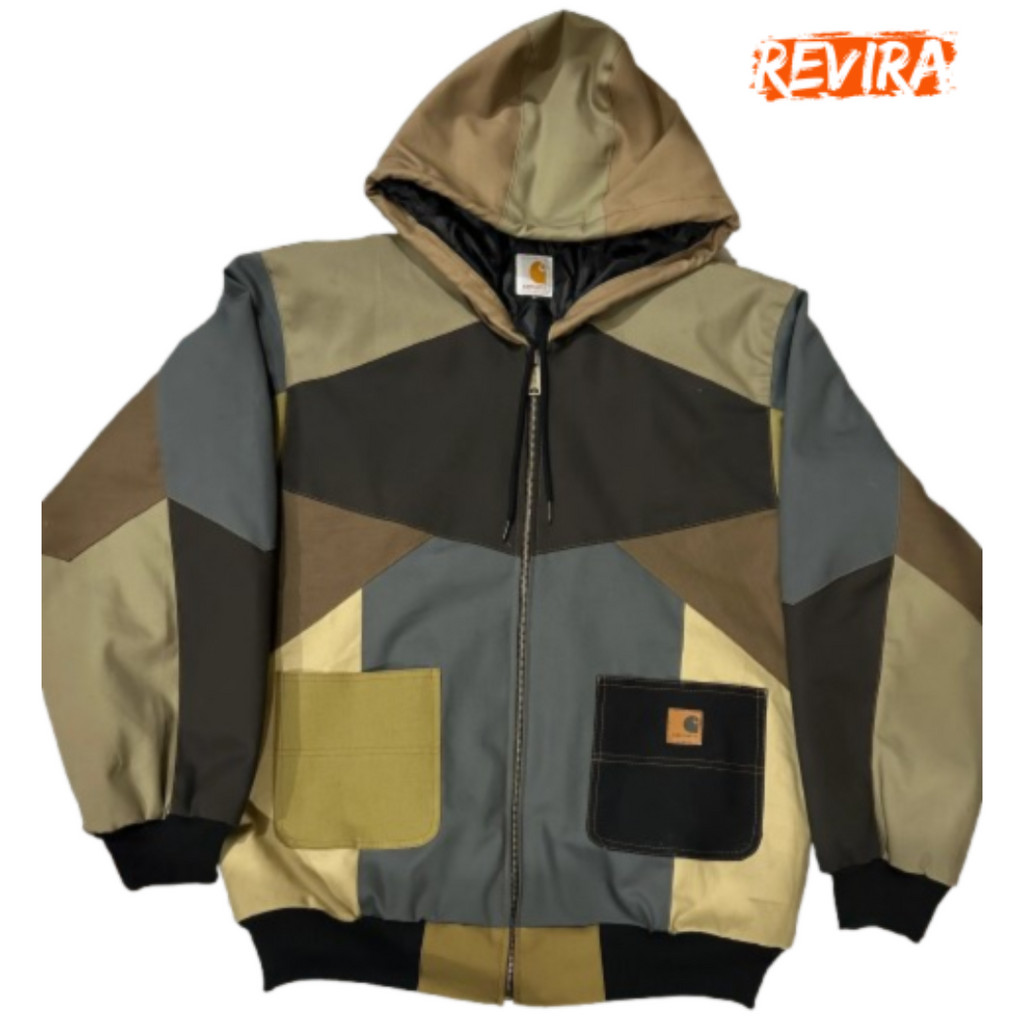 Rework Style carhartt multi pocket Jacket