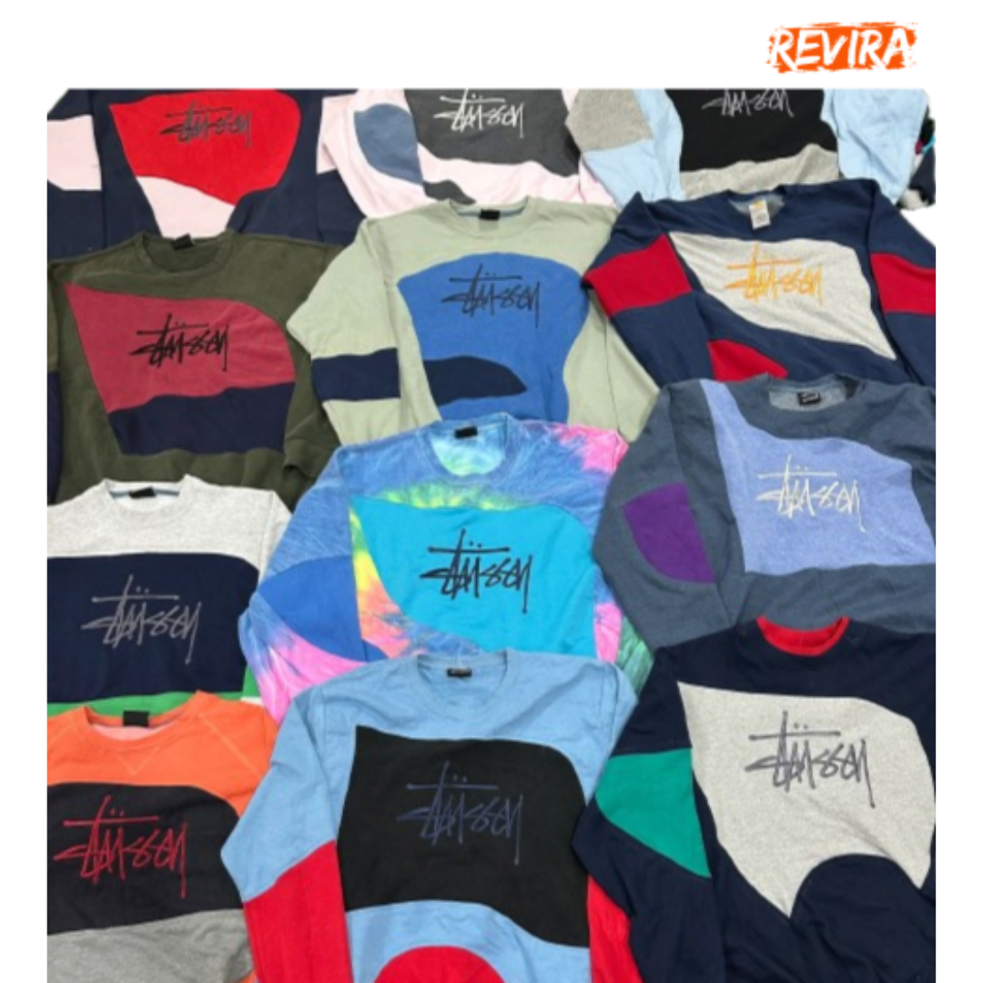 Rework Style Stussy sweatshirt hoodie