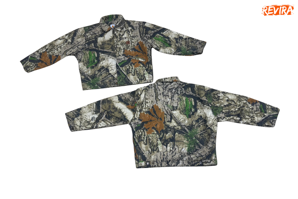 Rework style carhartt camouflage detroit jackets