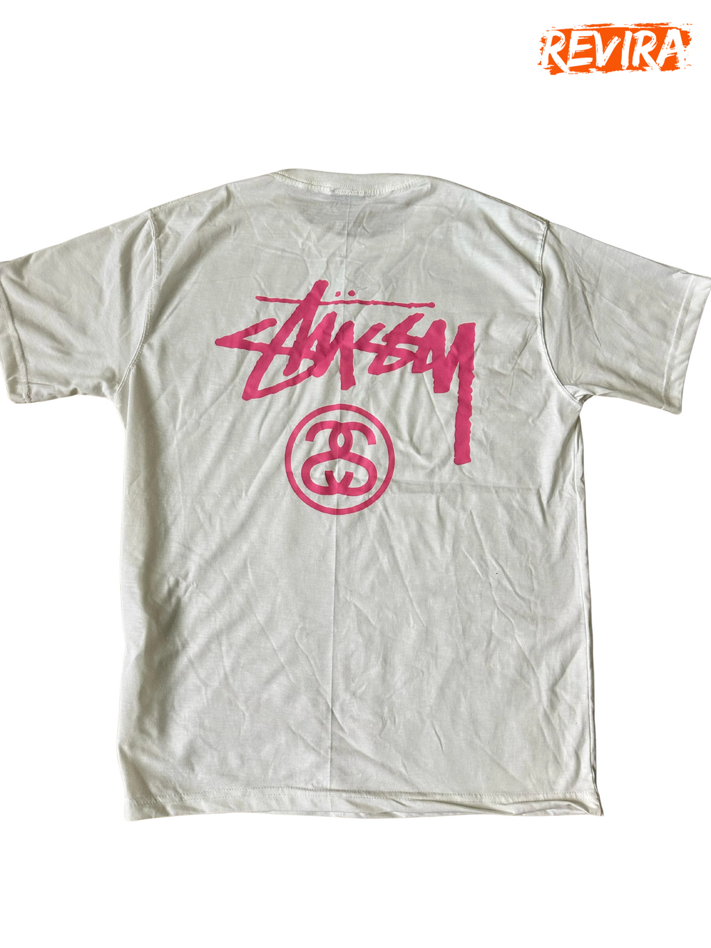 Stussy rework style ss design white tees