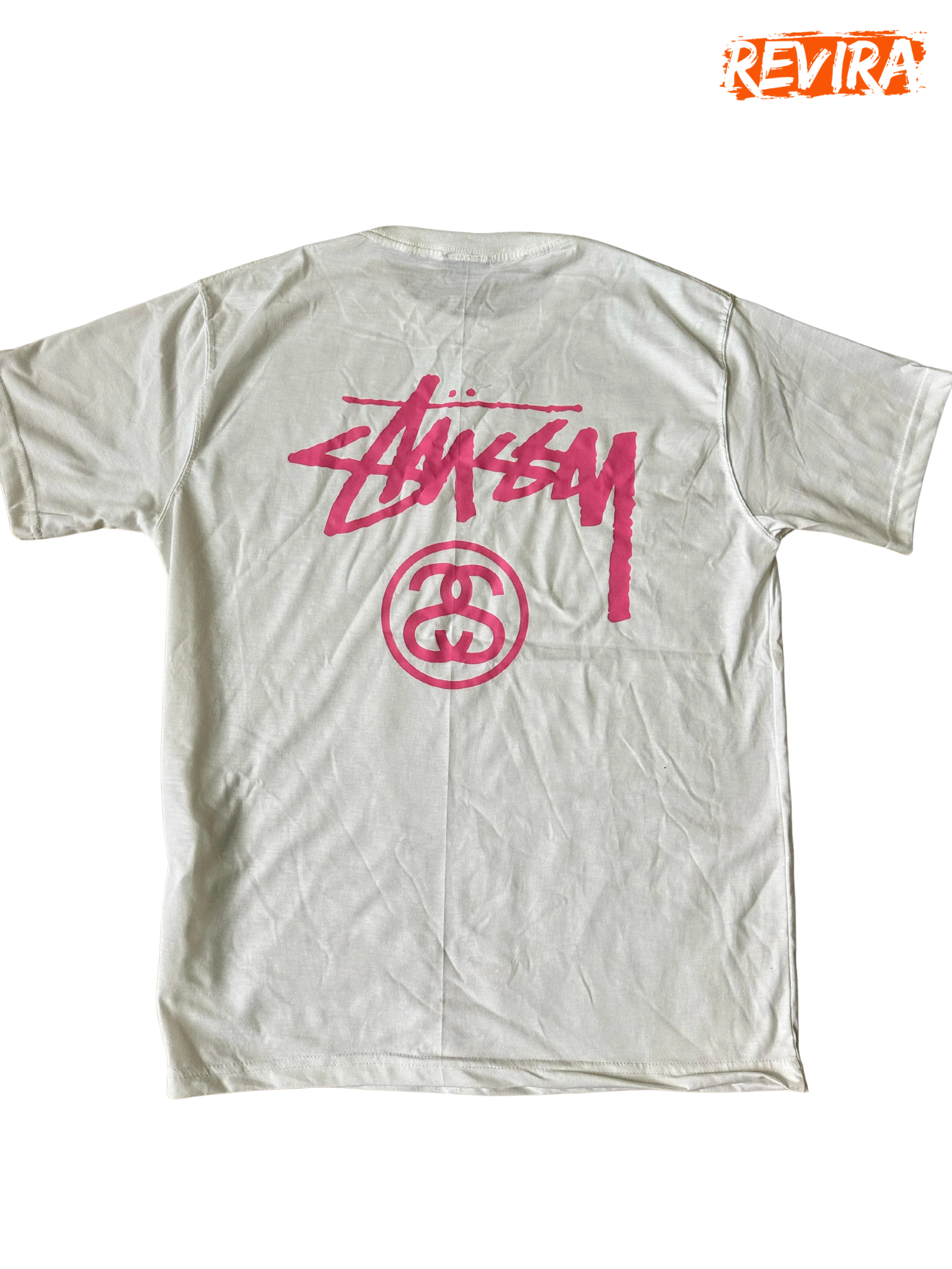 Stussy rework style ss design white tees