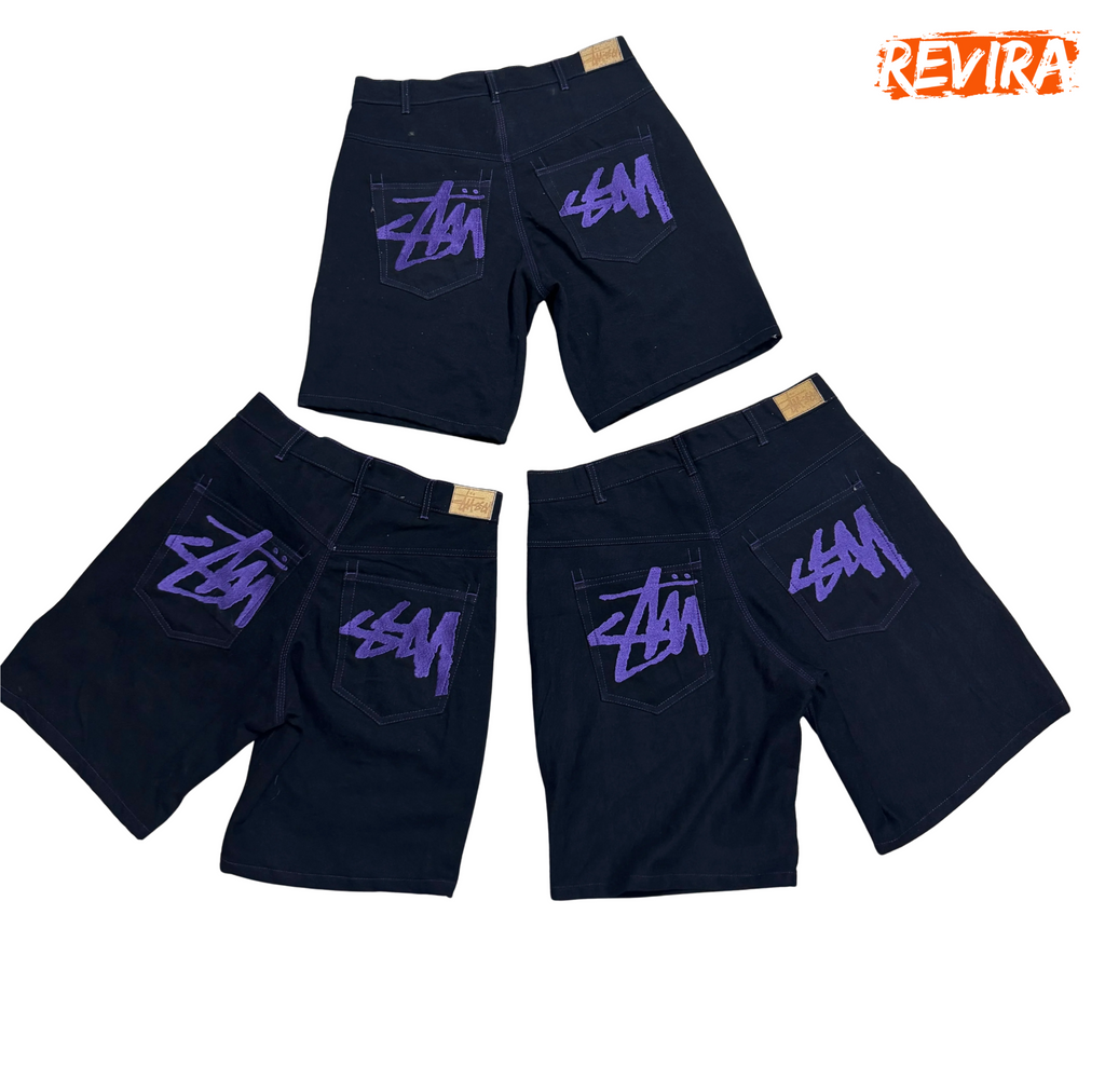 Rework style stussy shorts