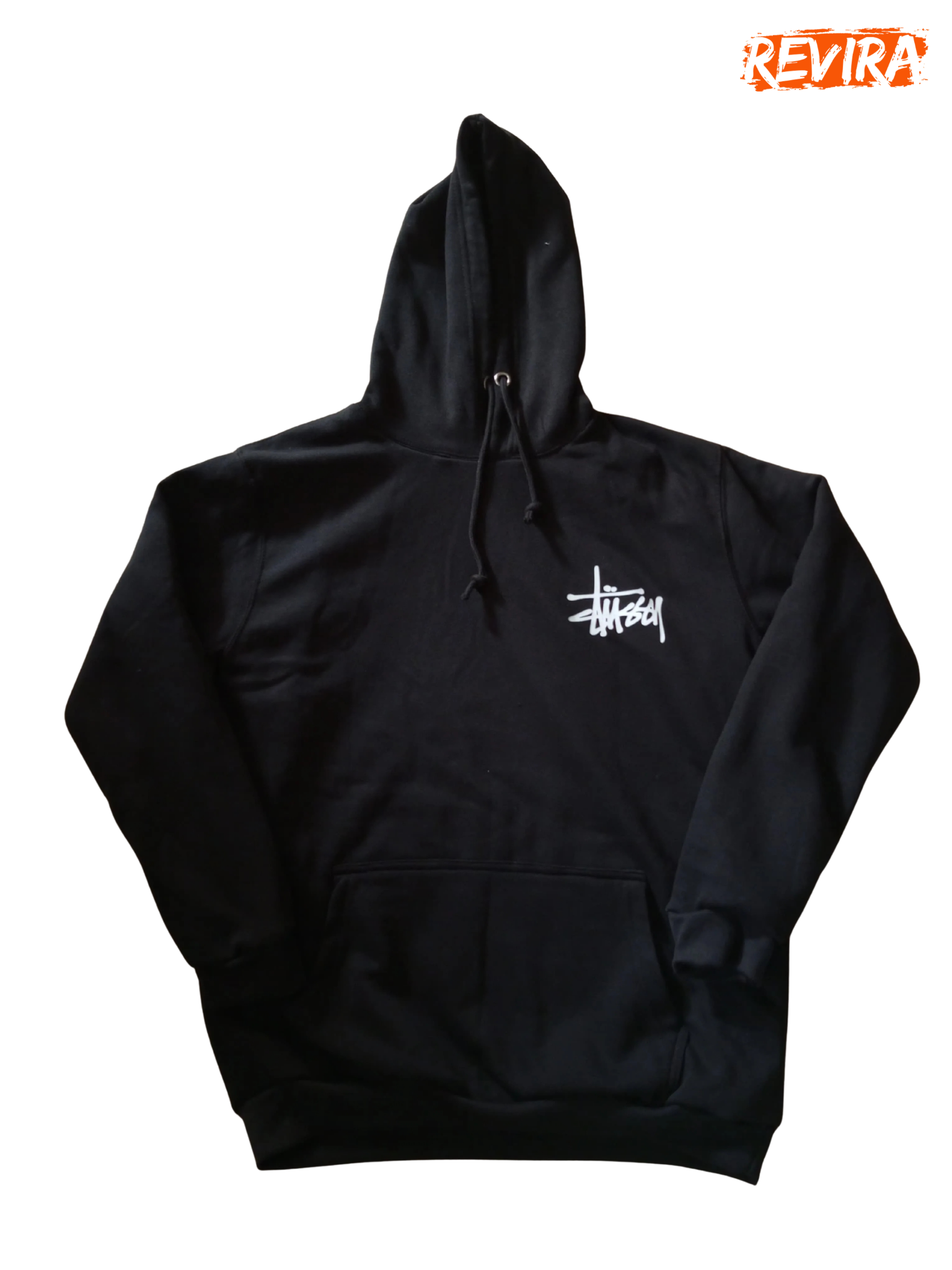 Stussy Rework Style Black Pull Overs Hoodies
