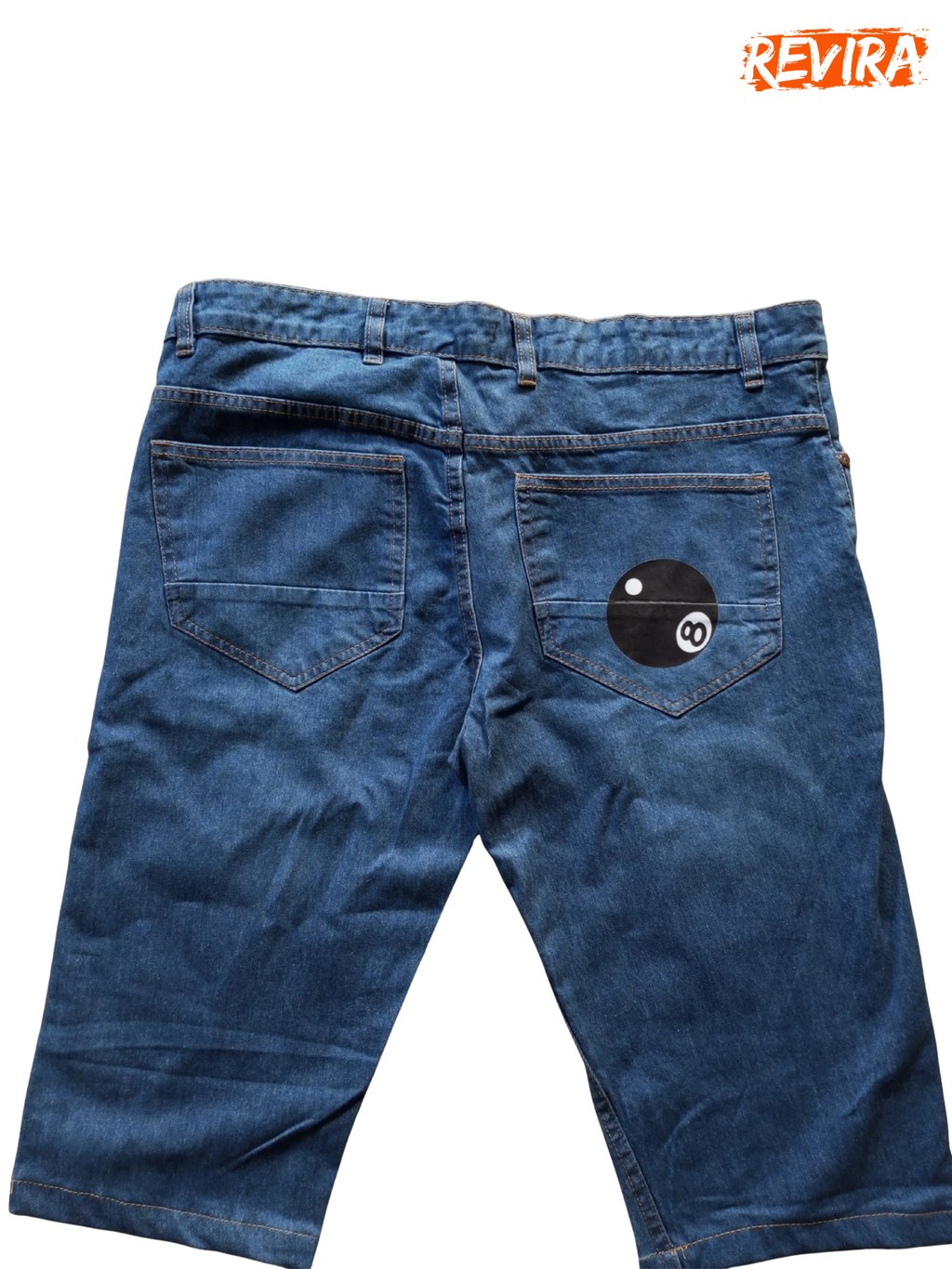 Stussy Rework Style 8 Ball Jeans Shorts