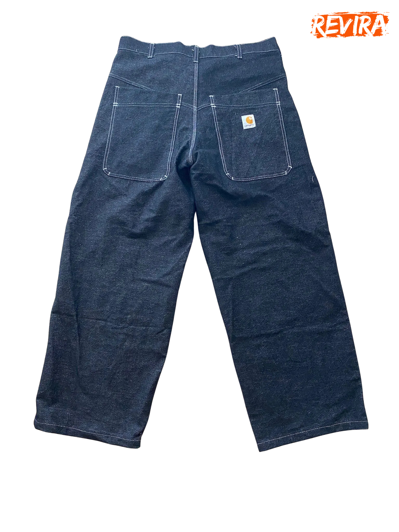 Rework style black carhartt jeans baggy pants