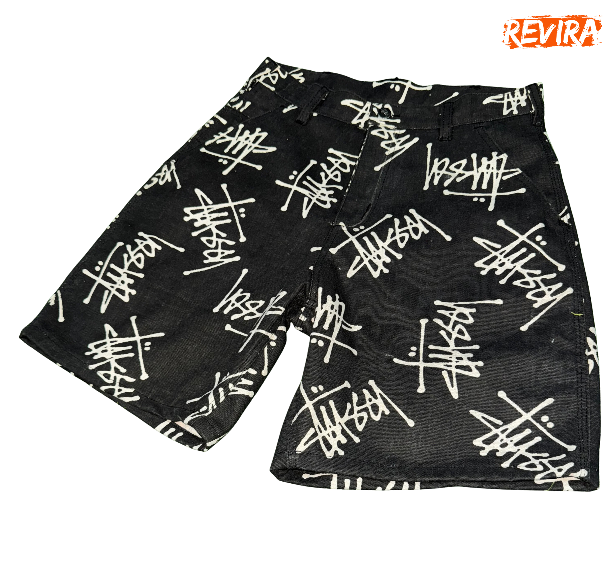 Rework style stussy workwear shorts