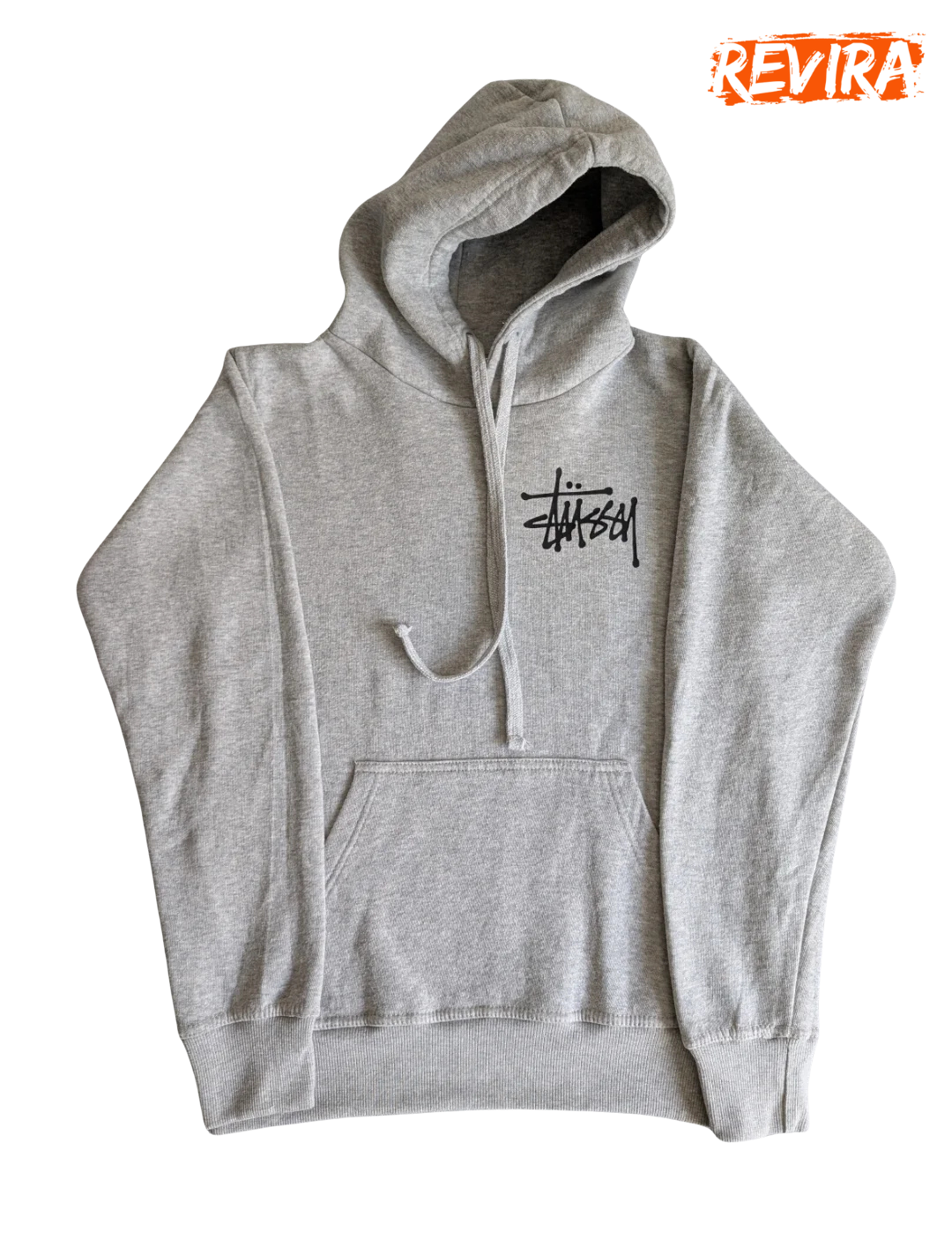 Stussy Grey Signature Rework Style Hoodie