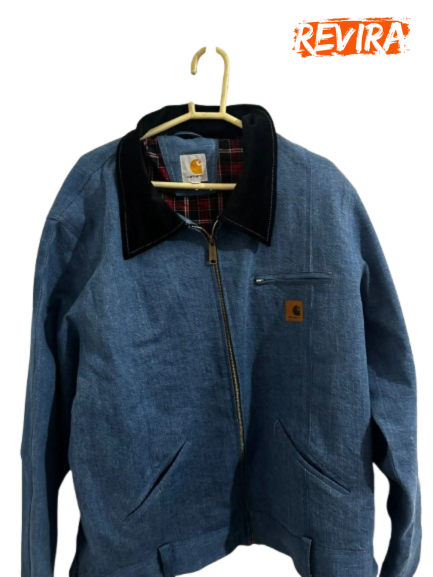 Denim blue Carhartt Rework Style Detroit Jackets