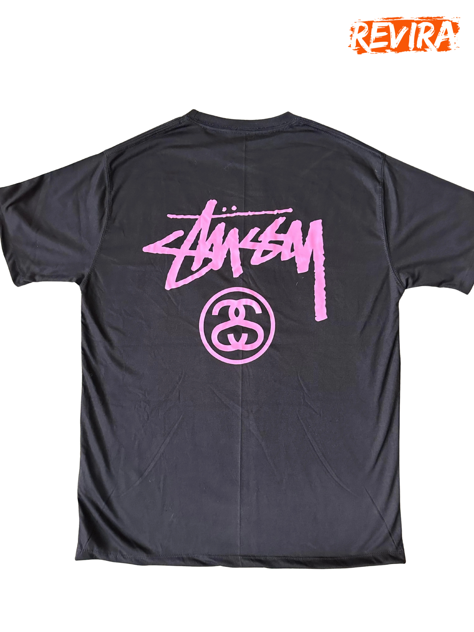 Stussy rework style ss design black tees