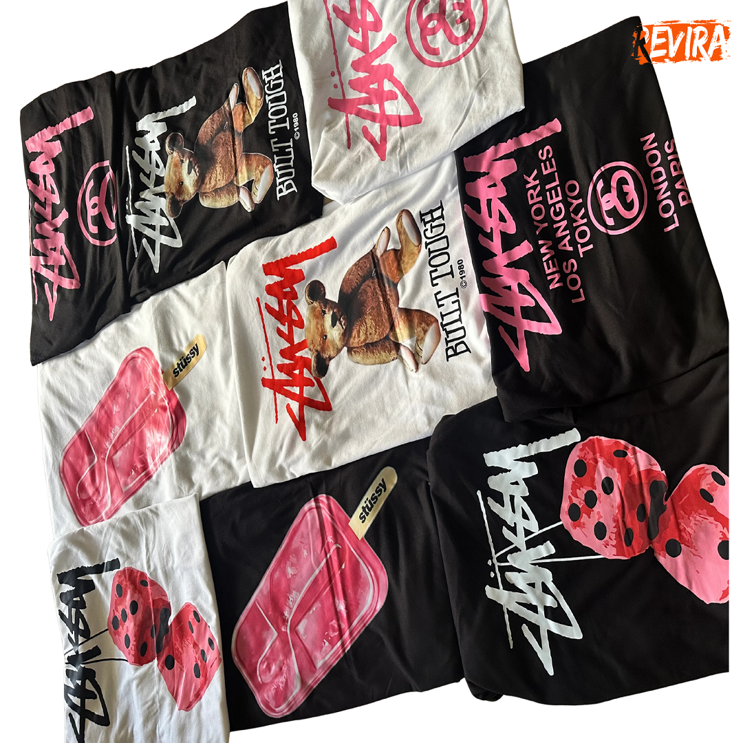 Stussy rework style Mix Design Tees