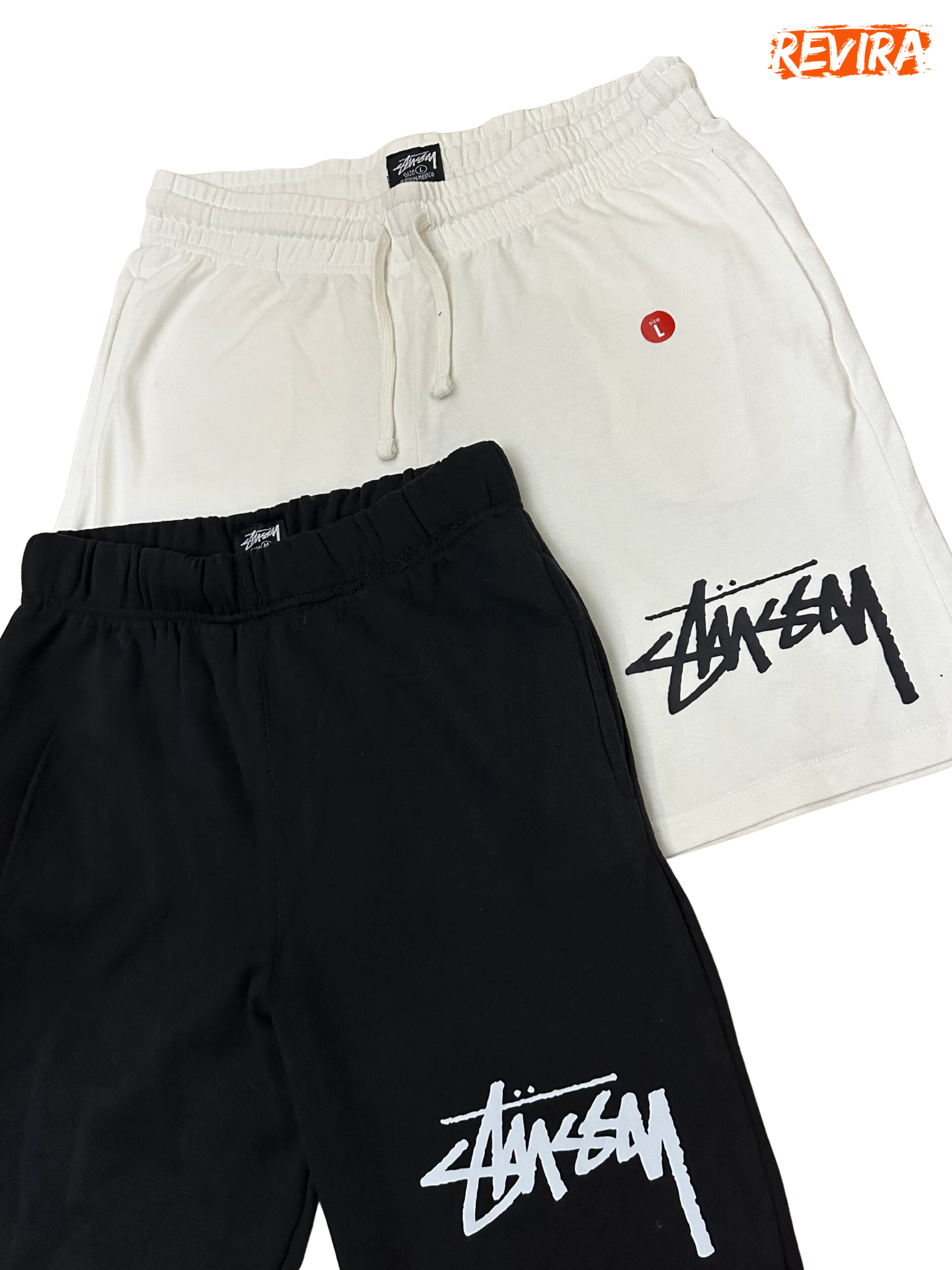 Stussy rework style fleece shorts