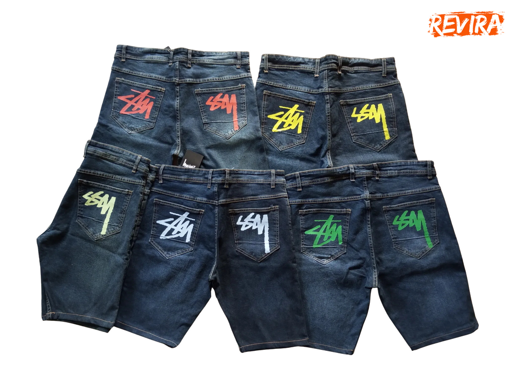 Stussy Rework Style Jeans Shorts