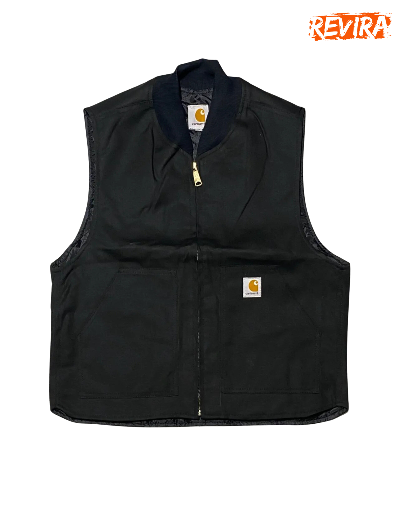 Rework style black carhartt gilets