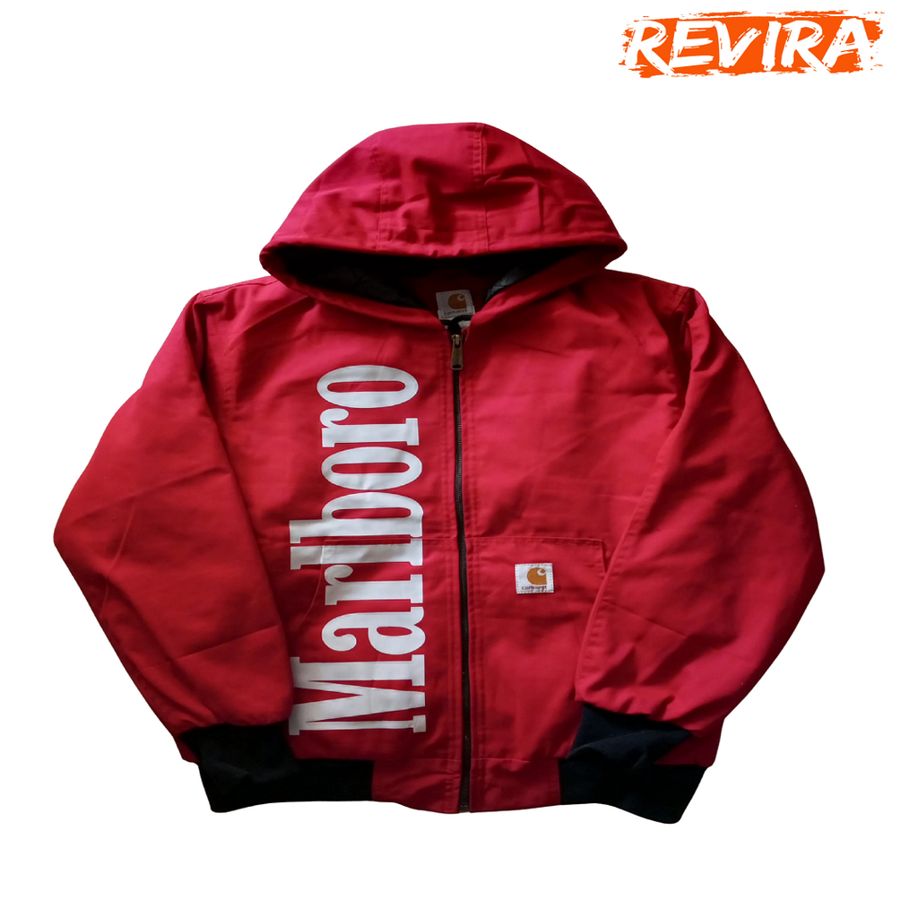 Carhartt x Malboro rework style red jackets