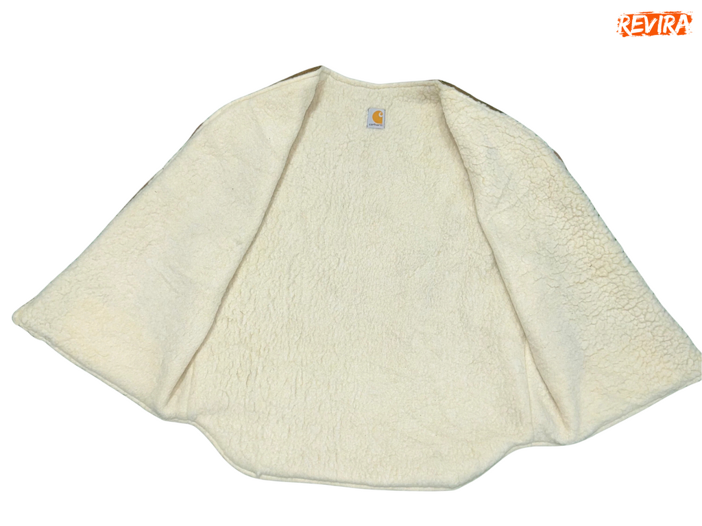 Rework style carhartt brown gilet