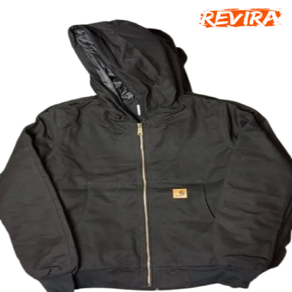 Carhartt Rework Style Black Hoodies Turn