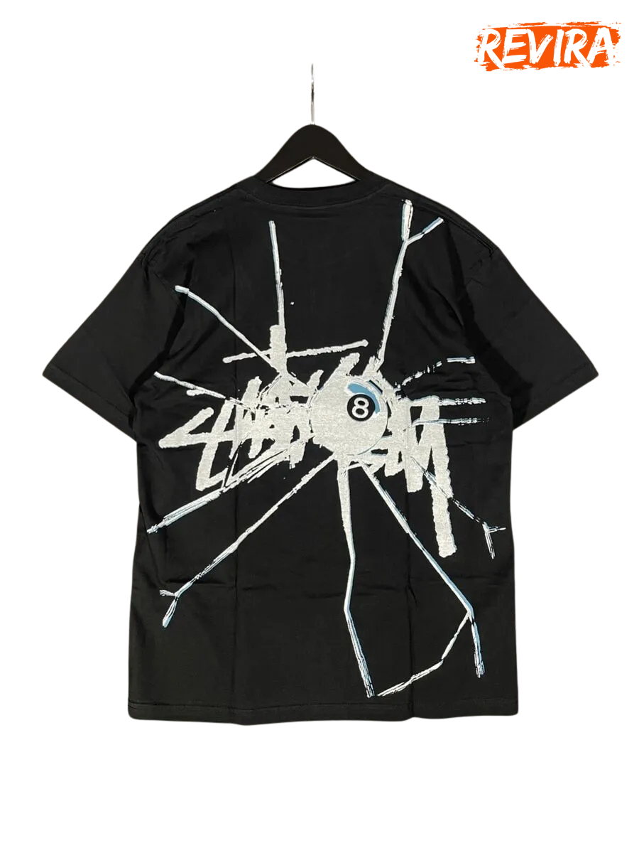 Stussy Rework Style Black Shattered Tees