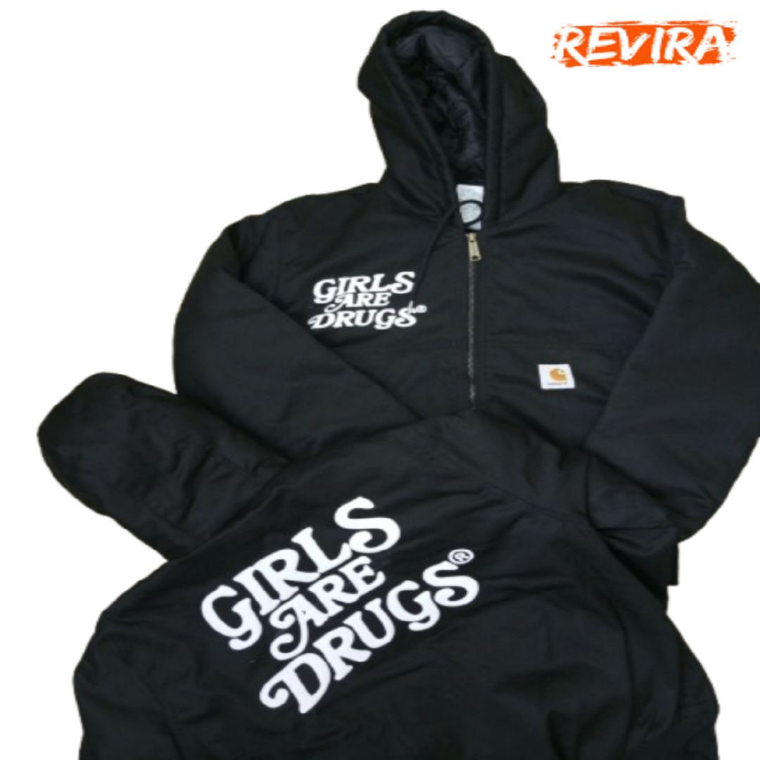 Carhartt x GAD Rework Style Black Hoodies