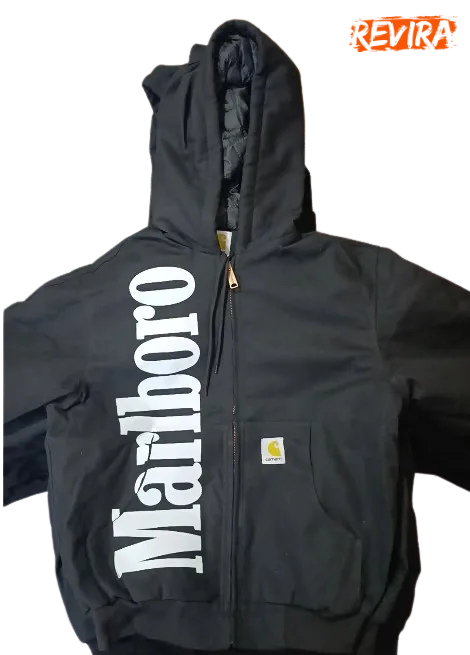 Carhartt x Marlboro Black Rework Style Jackets